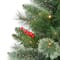 2 Pack 3.5ft. Pre-Lit Faux Cashmere Artificial Potted Christmas Tree, Warm White LED Lights